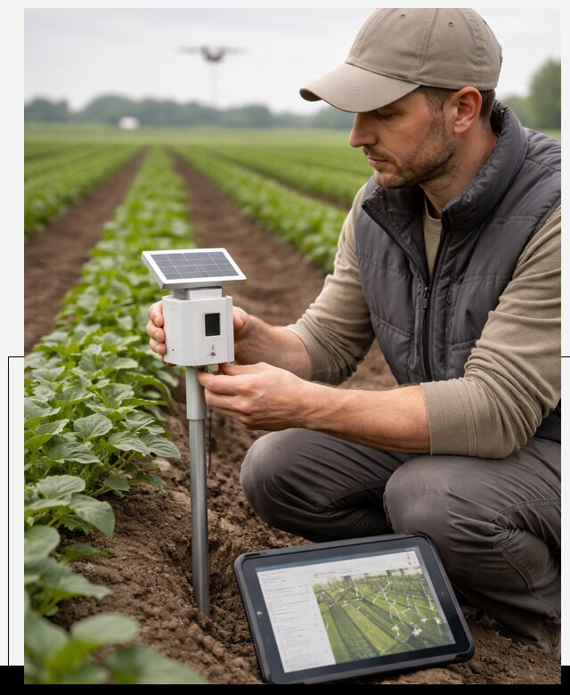 IoT мониторинг сельскохозяйственных полей и контроля в Бердске