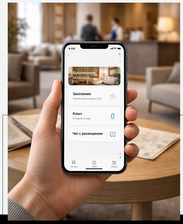 Мобильное приложение для гостей отеля в Бердске, управление сервисом